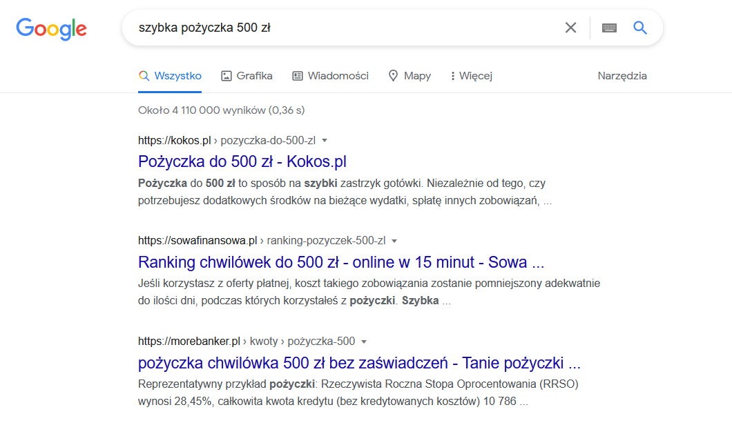 Szybka pożyczka